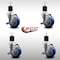Service Caster 3.5'' SS Blue Poly Swivel 1-7/8'' Expanding Stem Caster Set with Brake, 4PK SCC-SSEX20S3514-PPUB-BLUE-TLB-178-4 - alternate 3